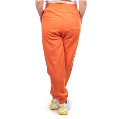 M049 ORANGE Брюки спортивные женские на флисе (100% хлопок) 7986