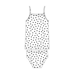 Комплект для девочки: майка, трусы