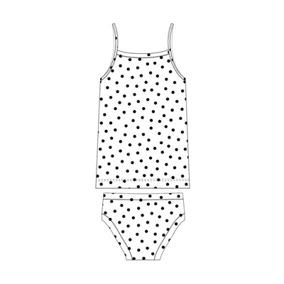 Комплект для девочки: майка, трусы