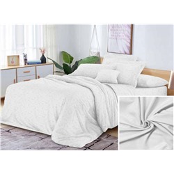 “Акция Простыня на резинке Жаккард “Белоснежный” Микрофибра