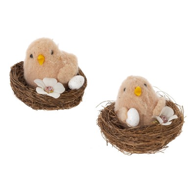 GAEM Изделие декоративное "Гнездо пасхальное", L6 W6 H6 см, 2в.