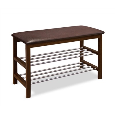 Банкетка деревянная SR-0628
                        темный орех / коричнев