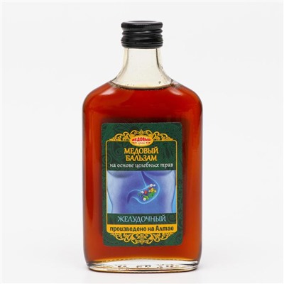 Безалкогольный алтайский медовый бальзам на травах «Желудочный», 250 мл