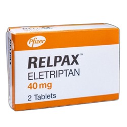 Relpax (элетрипан 40 мг) таблетки от мигрени