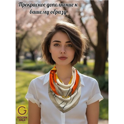 Платок на шею с украшением Артикул 2455/35