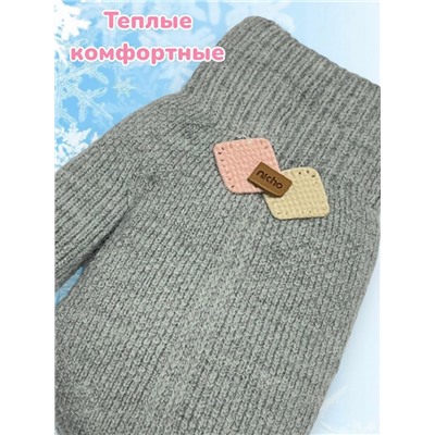 Варежки теплые для девочек Арт 2023/1 модель 2