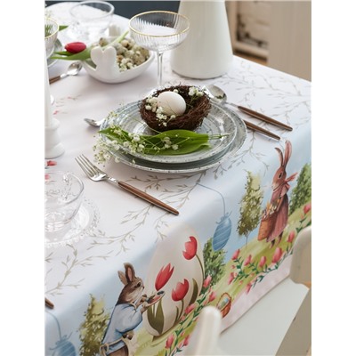 Скатерть Доляна Easter garden, 145×180 +/- 3 см, 100% п/э