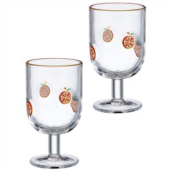 НАБОР БОКАЛОВ ДЛЯ ВИНА "FRUITY ORANGE" ИЗ 2 ШТ. 350 МЛ