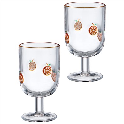 НАБОР БОКАЛОВ ДЛЯ ВИНА "FRUITY ORANGE" ИЗ 2 ШТ. 350 МЛ