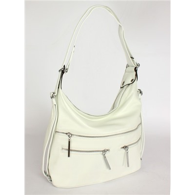 Сумка женская натуральная кожа GU 2033-5565,   (рюкзак change)  2 отдела,  белый SALE 254580