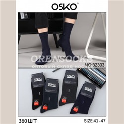 OSKO НОСКИ МУЖСКИЕ ЧЕСАНЫЙ ХЛОПОК B2303 В упаковке 12  пар
