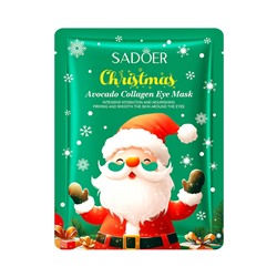Гидрогелевые патчи для век с авокадо SADOER, 7.5 гр (Новогодняя серия)