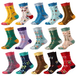 Tide, genuine socks for men and women, mid-length, European style, wholesale