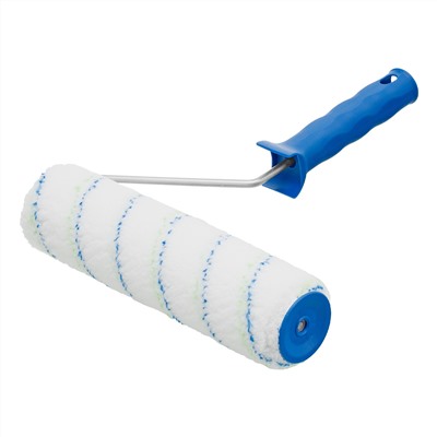 Валик "Водные краски", 250 мм, ворс 12 мм, D - 48 мм, D ручки - 6 мм, полиэстер Сибртех