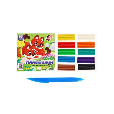 Пластилин 10 цветов 150 г ZOO