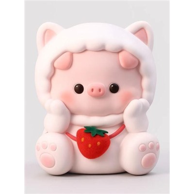 Копилка «Pig strawberry bag», pink (24 см), пластик