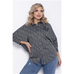 Рубашка Сладкий поцелуй (черно-серая) Б12328-4