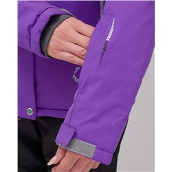 Горнолыжный костюм женский зимний УЦЕНКА фиолетового цвета 02810F