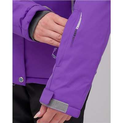 Горнолыжный костюм женский зимний УЦЕНКА фиолетового цвета 02810F