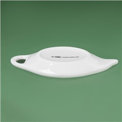 Подставка под чайный пакетик новогодняя Доляна «Приближение чуда», доломит, 12×9.5 см, белая