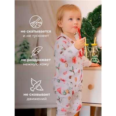 Комбинезон детский детский MINAKU Winter, рост 74-80 см, белый