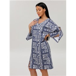 Женская туника Т-222(К) / Синий (узоры)