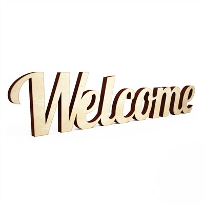 Слово интерьерное "Welcome"