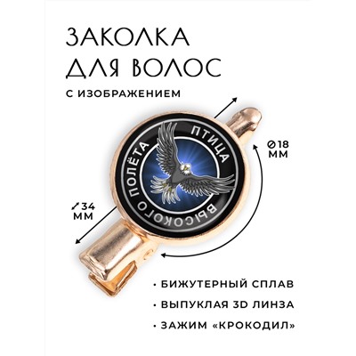 HZF-0143 Заколка Птица высокого полёта
