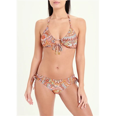 Paisley Print Bikini Top