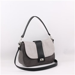 Сумка 460 мульти итальянский серо-черный НОВИНКА