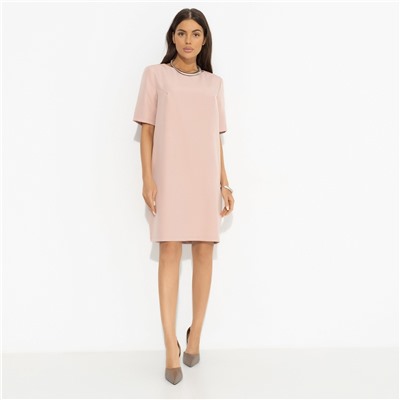 Платье прямого кроя, Виртуальные будни (pink)