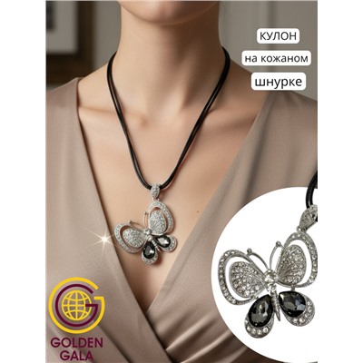 Кулон на кожаном шнурке "Женская грация" Арт КШ2130/20