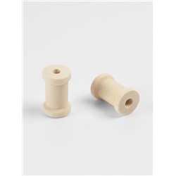 Набор деревянных катушек без покрытия, 15 шт., d=1.5×2.3 см