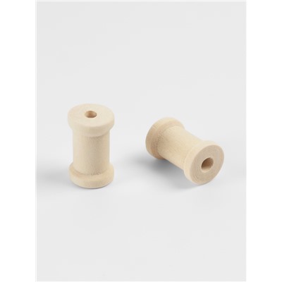 Набор деревянных катушек без покрытия, 15 шт., d=1.5×2.3 см