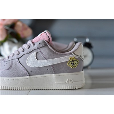 Фиалковые A Nike Air Force из натуральной кожи