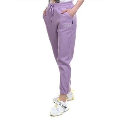 08 LILAC Брюки спортивные женские на флисе (100% хлопок) 7986