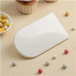 Шпатель кондитерский с ручкой KONFINETTA, 14.2×8 см, белый