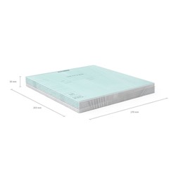 Тетрадь 18 листов, ErichKrause «CoverPrо Pastel», в клетку, пластиковая обложка, блок офсет, 100% белизна, мятная
