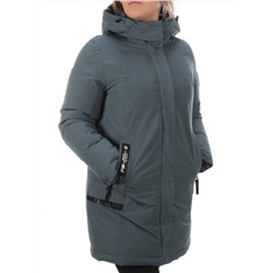 M2007 GRAY/BLUE Пальто зимнее женское MARIA