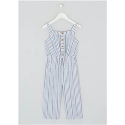 Girls Stripe Sleeveless Culotte Jumpsuit (4-13yrs)