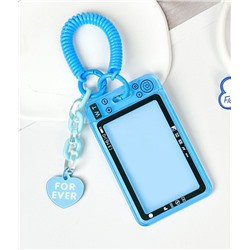 Футляр для карт с брелком "Camera", blue