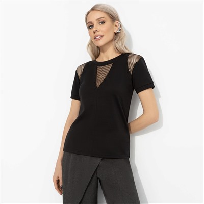 Футболка комбинированная с сеткой, Искра любви