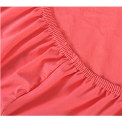 Простыня трикотажная на резинке коралл Текс-Дизайн