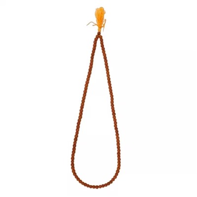 Четки из Рудракши Панчамукхи (5 мукхи), Panchamukhi (five-faced, 6,5 mm) Rudraksha Mala, произв. Isha Life