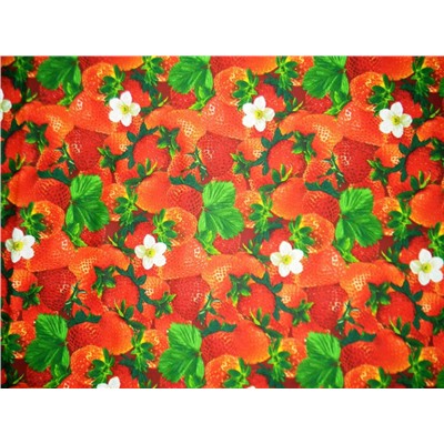 Скатерть двунитка №7 Клубника