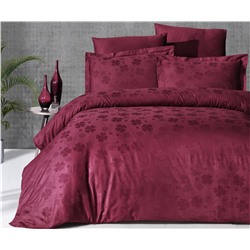 Сатиновое Постельное Белье Евро 2 сп. JACQUARD SATEN First Choice