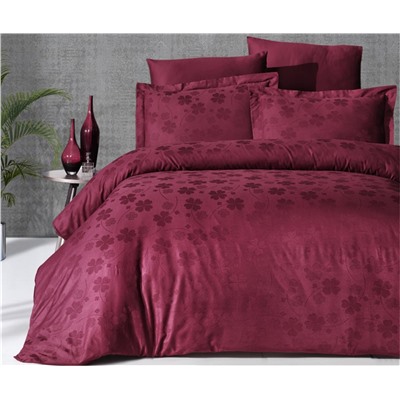 Сатиновое Постельное Белье Евро 2 сп. JACQUARD SATEN First Choice