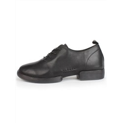 01-DYL15-1P BLACK Ботинки демисезонные женские (натуральная кожа)