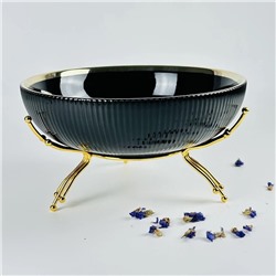 163-071 Фруктовница 25см на подставке MULTICOLOR в под.уп.(х8)Фарфор