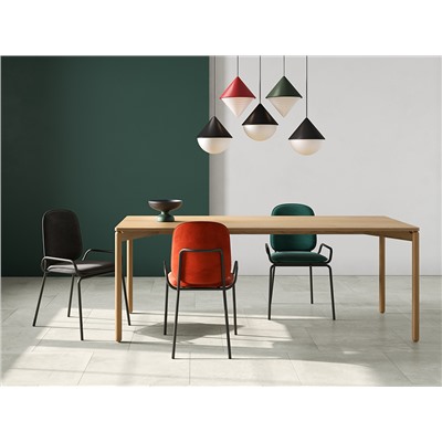 Стул Ror, 2 Frame, велюр, черный/зеленый